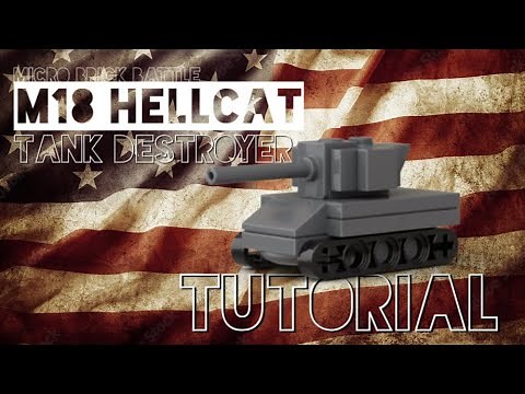 Lego WW2 M18 Hellcat Battlin’ Bricks/Micro Brick Battle tutorial/Building Instructions