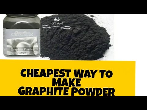 Cheapest Way To make Graphite Powder At Home | DIY Graphite Powder