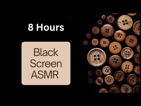 Slow Shake of Wooden Buttons | 8 Hours Black Screen ASMR Sounds for Sleep