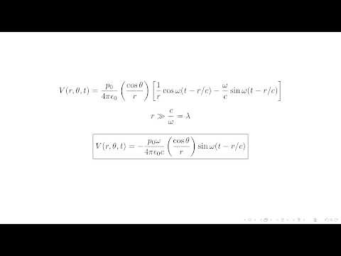 9.1.2 Electric Dipole Radiation