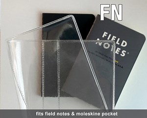 Clear PVC Cover – Fits Field Notes Size (cover Only) - Etsy