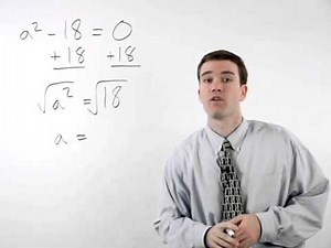 Solving Quadratic Equations by Square Root Method | MathHelp.com