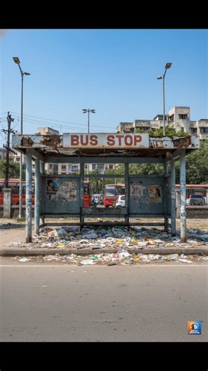 From an old Bus Stop to a Modern clean bus stop 🚌✨#PublicService #architecture #beforeandafter