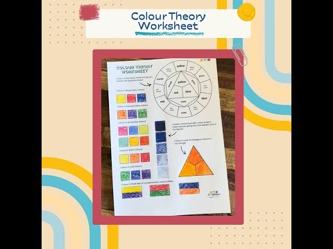 Colour Theory Worksheet Tutorial - Learn Primary, Secondary & Tertiary Colours + Warm/Cool Tones