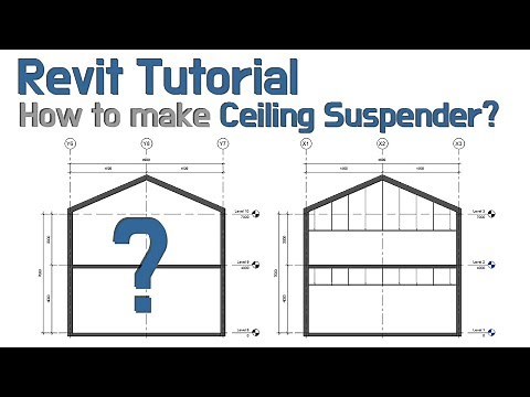 How to make suspended ceiling in section view? (Revit Tutorial / Tip)