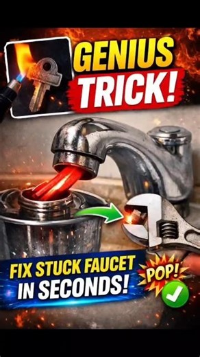 GENIUS Trick to Fix a Stuck Water Faucet in Seconds