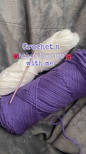 Crochet Hibiscus Flower Tote Bag Pattern - Tutorial