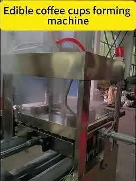 Automatic Edible Coffee Cup Making Machine | Biscuit & Cookie Coffee Cup Production