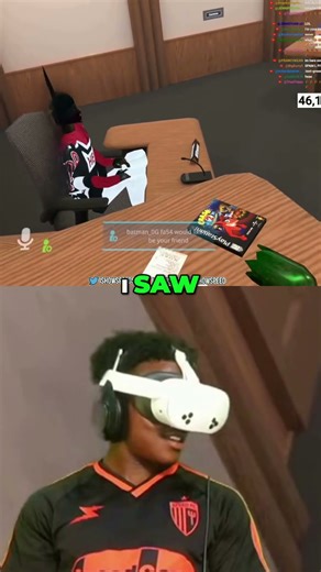 Speed just witnessed something crazy in the VR court💀😭 #ishowspeed #clips #viral #vrchat #shorts