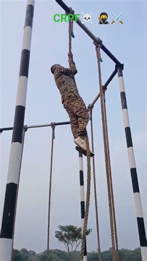 RTC AVADI🥷 💪⚔️||CRPF TRAINING CENTER❣️ ☠️||ROPE💪🔥#ssbgd #army #crpfstatus #shortsviral