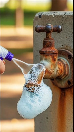 Instant Rust Removal Spray 🧯....#shortvideo #shorts #satisfyingvideo