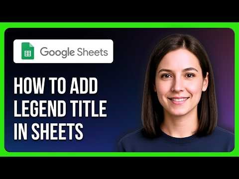 How To Add Legend Title In Google Sheets