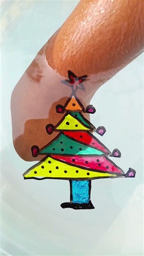 christmas 🎄 tree 🌲 drawing with amezing #art #drawing #shorts #viral