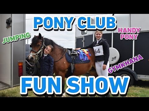 PORTMAN PONY CLUB SHOW VLOG - GYMKHANA, JUMPING, HANDY PONY + HORSE AND HOUND! - OKIE'S FIRST SHOW!