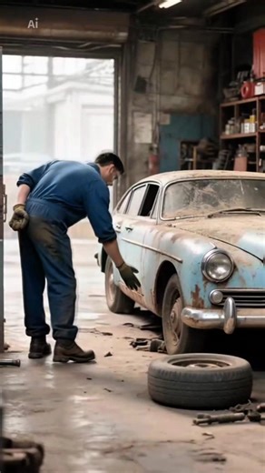 Ultimate Vintage Car Restoration | From Rust to Luxury ✨ #luxurycars #automobile #classicjob