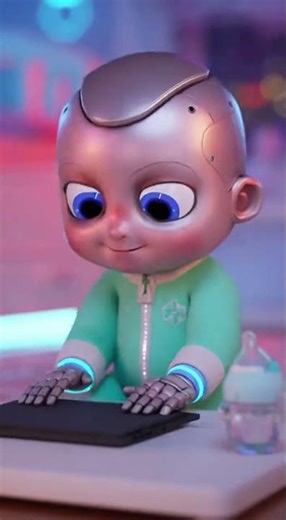 AI Baby Codes an App Before Crawling 👶💻 #AI #FutureTech #FunnyShorts