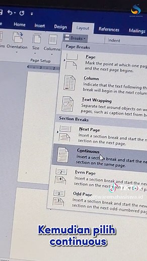 Cara Setting Halaman Landscape Satu Lembar di Word
