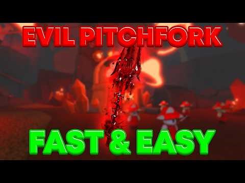 FASTEST Way To Get EVIL PITCHFORK ROD in FISCH Roblox!