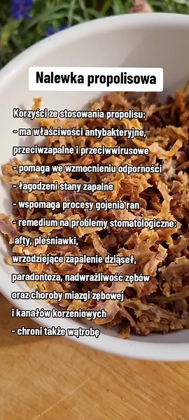 Jak przygotować nalewkę propolisową?