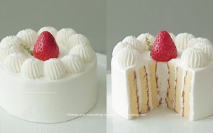 中字【治愈系】声控 | Cooking tree 草莓竖层蛋糕