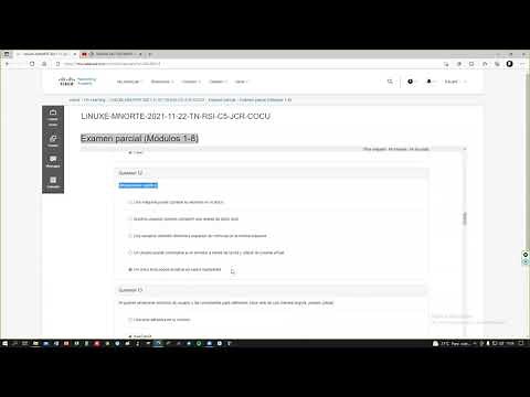 NDG LINUX ESSENTIALS CISCO Examen PARCIAL (Módulos 1-8) al 100% en Español
