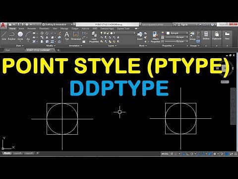 How to Change Point Style in AutoCAD 2018