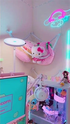 Desk details #desksetup #kawaii #kawaiisetup #gamergirlsetup