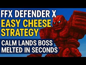 Final Fantasy 10 FFX Defender X EASY Cheese Strategy | Calm Lands Boss Method