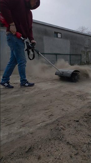 Battery broom M18 FOPH #milwaukee #quicklock #electric #broom #diy #workshop #shortvideo #shorts