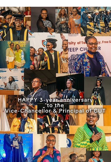 This video highlights key milestones achieved under the leadership of Vice-Chancellor and Principal, Prof. Pamela Dube, reflecting on three years of progress and direction at CUT-charting the new path.