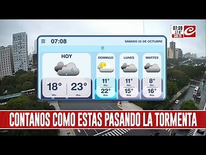 Sábado lluvioso en la ciudad de Buenos Aires: sigue el alerta por las intensas lluvias