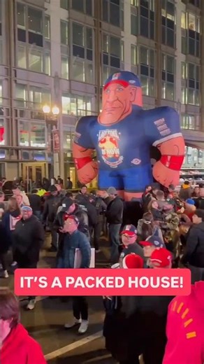 THE STREETS ARE PACKED WITH JOHN CENA FANS! See the GOAT’s last match ever TONIGHT at #SNME ! 👏👏👏