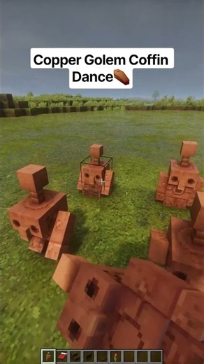 Minecraft Copper Golem Coffin Dance⚰️ #shorts #minecraft #gaming