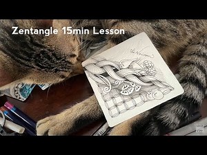 🇯🇵ゼンタングル15分レッスン【プンツェル】Zentangle 15 minutes lesson