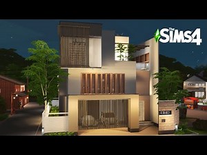 Modern Townhome - Office | Stop Motion Build | The Sims 4 | No CC 💚