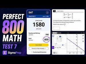 Perfect 800 on SAT Test 7 — Watch Me Solve Every Math Question