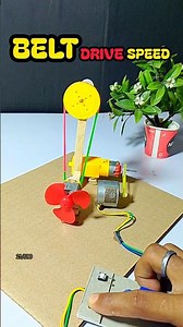 AMAZING DIY BELT DRIVE SPEED REDUCER USING DC MOTOR | EASY HOMEMADE PROJECT