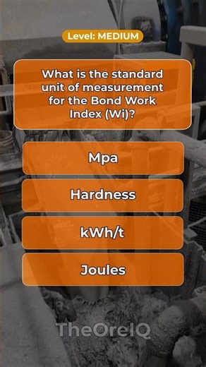 Simple units, but 50% get it wrong. ⚒️ Comminution - Efficiency Challenge