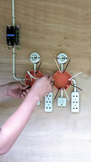 2 bulb controlled individual switch with outlet #home #basic #electrical #wiring | Saulo Abel Sayde