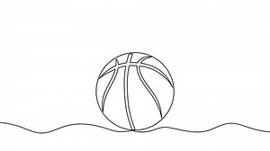 Continuous One Line Drawing Basketball Ball Stock Footage Video (100% Royalty-free) 3714770573 | Shutterstock