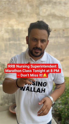 RRB Nursing Superintendent Marathon Class Tonight at 8 PM – Don’t Miss It! #shorts #rrbnursing