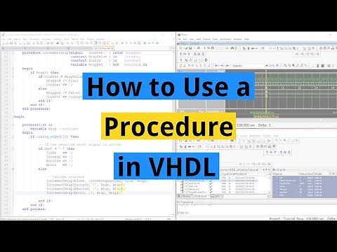 How to Use a Procedure in VHDL