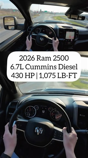 2026 Ram 2500 6.7L Cummins w/8 Speed Highway Merge #ram #cummins #diesel #acceleration