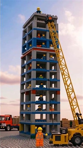 Cool!? The World's Fastest LEGO Construction! #lego #animation #building