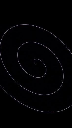 Infinite Python Spiral #python #math #maths