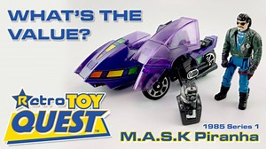 4.1K views · 104 reactions | In this segment of "What's the Value?" we take a look at the M.A.S.K “Piranha” (Motorcycle and sidecar / submarine) Watch through to the end, to see what this great vintage toy is worth today! | Retro Toy Quest | Facebook