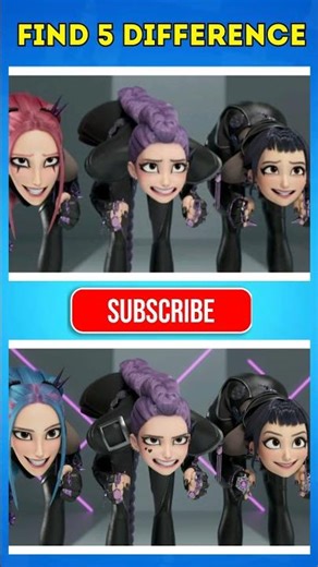 Find the 5 difference 💯 🧠 #golden #kpopdemonhunters