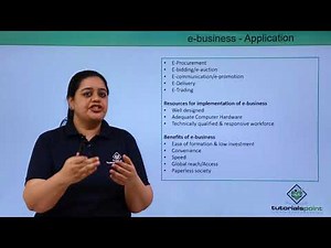 Class 11th – E-Business – Application | Business studies | Tutorials Point