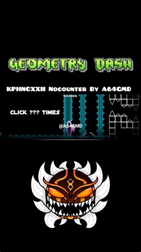 [2000FPS] KPHNCXXII Nocounter by A64GMD (My old level) #geometrydash #gd