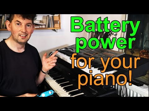 Power your digital piano/keyboard off a battery!